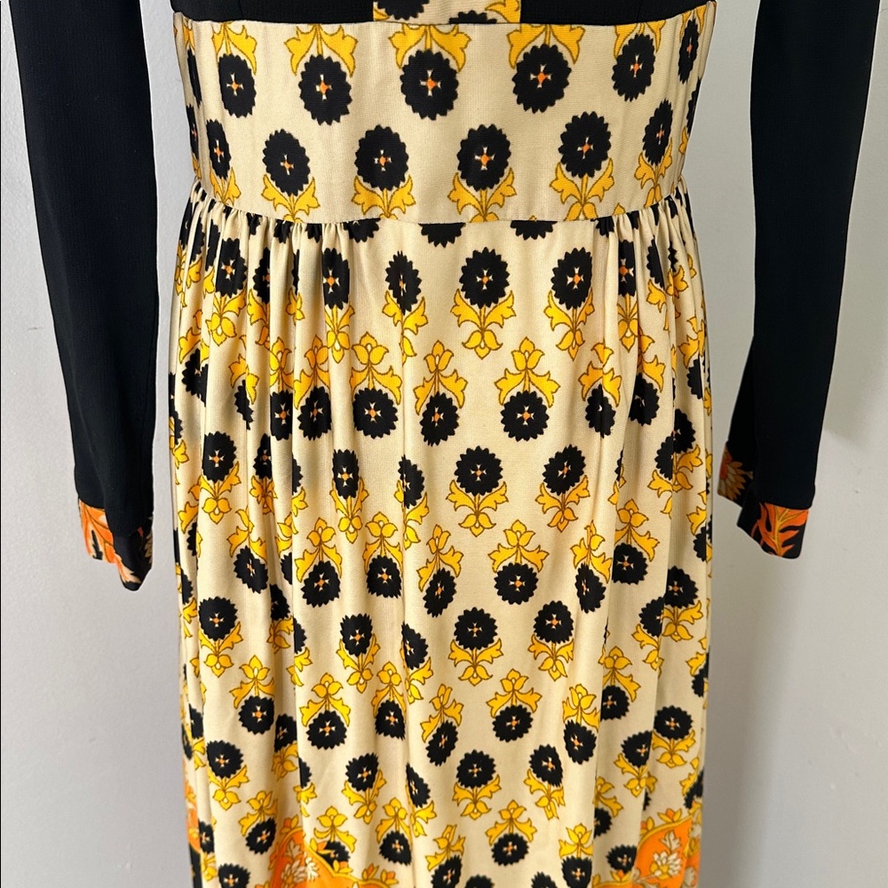 Vintage 1970s Boho Hostess Maxi Dress - Picture 5 of 5
